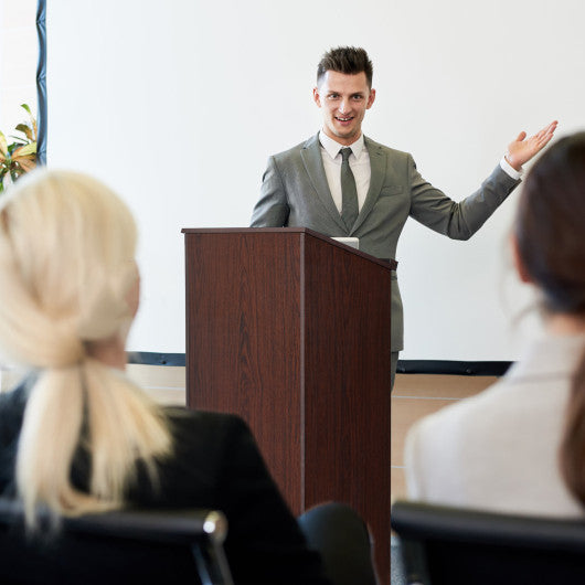 Wooden Floor Standing Podium Speaking Lectern on Sale