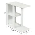 3-Tier Narrow Side Table with Storage Shelf Online Sale