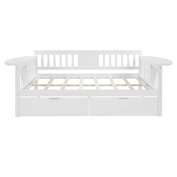 White Wood Full Bed Frame Sale