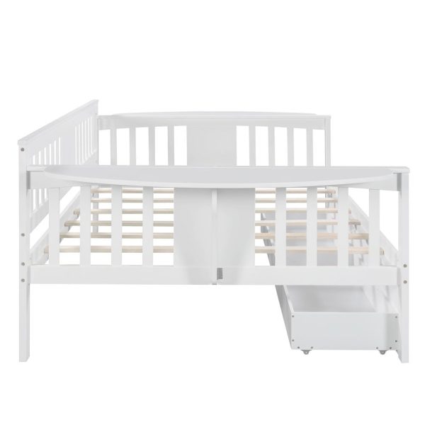 White Wood Full Bed Frame Sale