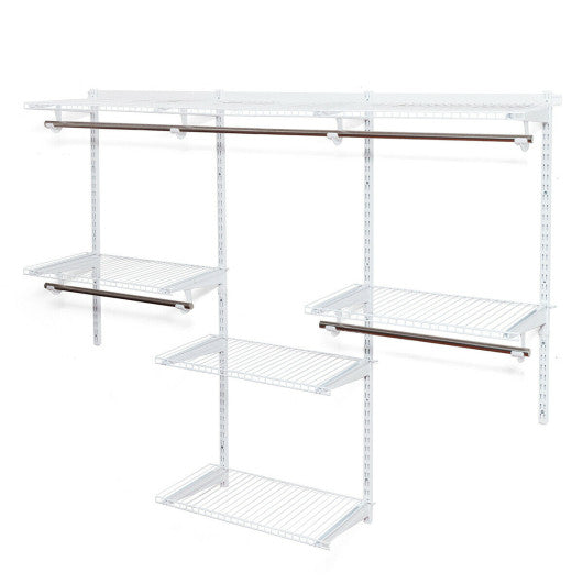 Adjustable Wall Mounted Closet Rack System with Shelf Online now