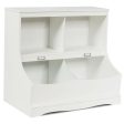 Kids Floor Cabinet Multi-Functional Bookcase -White on Sale