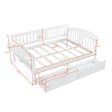 White Wood Full Bed Frame Sale