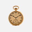 1927 Longines Pocket Watch Chronometer In 18k Yellow Gold Hot on Sale